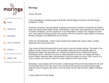 Tablet Screenshot of moringa.hu